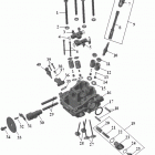 ATV 800 GUEPARD Головка цилиндра ДВС (задняя)