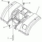 HiSun ATV 400 H REAR FRAME BODY