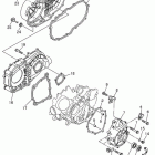 HiSun ATV 700 H EFI Крышка вариатора, двигателя