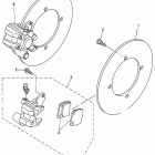 HiSun ATV 800 GT Disc brake caliper