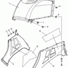 HiSun ATV 800 GT Fuel tank cover