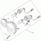 HiSun ATV 800 GT Head light