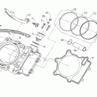 Dinli ATV 700 GT Цилиндр поршень с кольцами