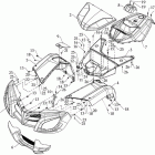Dinli ATV 700 D Пластиковые элементы передней части