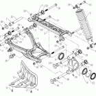Dinli ATV 800 D Задняя подвеска, левая сторона