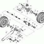 ATV 110 D (603) Заднее колесо