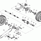 ATV 110 D (605) Заднее колесо