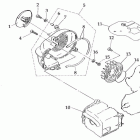 ATV 110 D (605) Элементы воздушного охлаждения двигателя