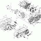 ATV 110 D (605) Картер двигателя, крышка редуктора