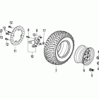 ATV 500 X (Panda 500) F09   FRONT WHEEL ASSY