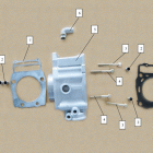 ATV 500 X (Panda 500) E03     CYLINDER BODY