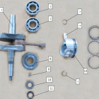 ATV 500 X (Panda 500) E04     CRANKSHAFT / PISTON
