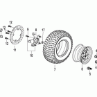 ATV 500 GT1 F09   FRONT WHEEL ASSY
