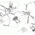 ATV 500 GT1 F20   FR. BRAKE MASTER CYLINDER AND PIPELINE  