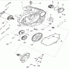 UTV 800 H EFI Картер двигателя, левая половина
