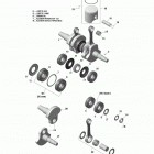 Rave RE (2-Stroke) 01 - коленвала и поршня - 800 Е-ТЕС