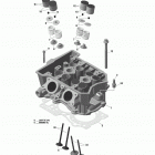 Xtrim (4-Stroke) головка цилиндра и выпускной коллектор - 600