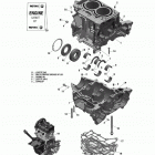 Xtrim (4-Stroke) блок двигателя - 600