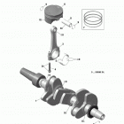 Xtrim SC (4-Stroke) Коленчатый вал, поршни
