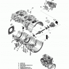 Xtrim SC 600 E-TEC Картер и водяной насос