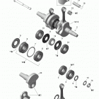Xtrim Boondocker 800R E-TEC (E) Коленвал и поршни