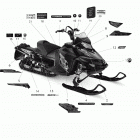 Xtrim Boondocker 800R E-TEC (E) Наклейки