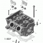 69 YETI 600 ACE Головка цилиндров и выпускной коллектор