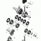 Xtrim Commander Limited 600 E-TEC 01- Crankshaft And Pistons Except Tundra Xtreme