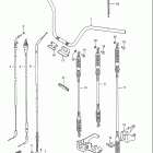 LT-F250 Quad Runner Handlebar - cable (model l / m / n / p / r / s / t)