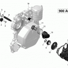 GRAND TOURING - 4-STROKE Система охлаждения двигателя - 900 асе