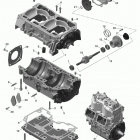 MXZ - 2-STROKE - 600 CARB_600HO E-TEC_800R E-TEC Блок-картер и водяной насос - 800r e-tec