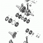 MXZ - 2-STROKE - 600 CARB_600HO E-TEC_800R E-TEC Коленчатый вал и поршни - 800r e-tec