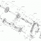 MXZ - 2-STROKE - 600 CARB_600HO E-TEC_800R E-TEC Система шкивов - 600ho e-tec