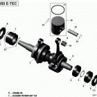 MXZ - 2-STROKE - 850 E-TEC Коленчатый вал и поршни - все модели