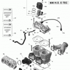 RENEGADE - 2-STROKE - 600 CARB_600HO E-TEC_800R E-TEC Цилиндр и система впрыска - 600ho e-tec