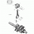 SKANDIC - 4-STROKE - WT-SWT коленчатый вал, поршни и баланс вала - 600
