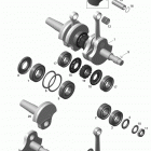 SUMMIT - 600 Carb_600HO E-TEC_800R E-TEC Коленвал и поршни - 600