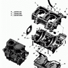 SUMMIT - 850 E-TEC Блок-картер - все модели