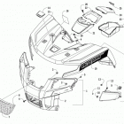 ALTERRA TRV 550 XT EPS WHITE Front body panel and headlight assemblies