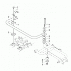 ALTERRA TRV 550 XT EPS WHITE Sway bar assembly