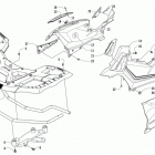 ATV ALTERRA 700 XT EPS GREEN Front rack and side panel assemblies