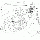 ATV ALTERRA 700 XT EPS GREEN Топливный бак