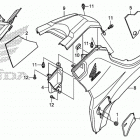 TRX420FA2 Side cover@tank cover
