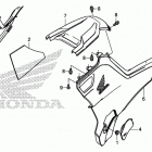 TRX500FA6 Side cover@tank cover