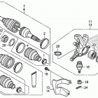 TRX500FA6 Front knuckle@front drive shaft