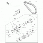 Brute Force 750 4x4i (KVF750-LHF) Driven converter  /  drive belt