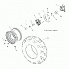 A17DAA50A7 ACE 500 SOHC Колесо заднее