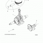 A17SEA50A1/A5/SEE50A1/SEG50A4 SPORTSMAN 450 HO Двигатель, коленчатый вал, поршневой и балансировочный в...
