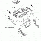 A16DAA32A1/A7 ACE 325 EFI Корпус, задняя стойка и крылья