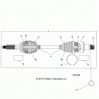 A16DAA57F1/F2/E57FM  ACE 570 EFI EURO Drive train, rear half shaft (to 4  /  25  /  16)